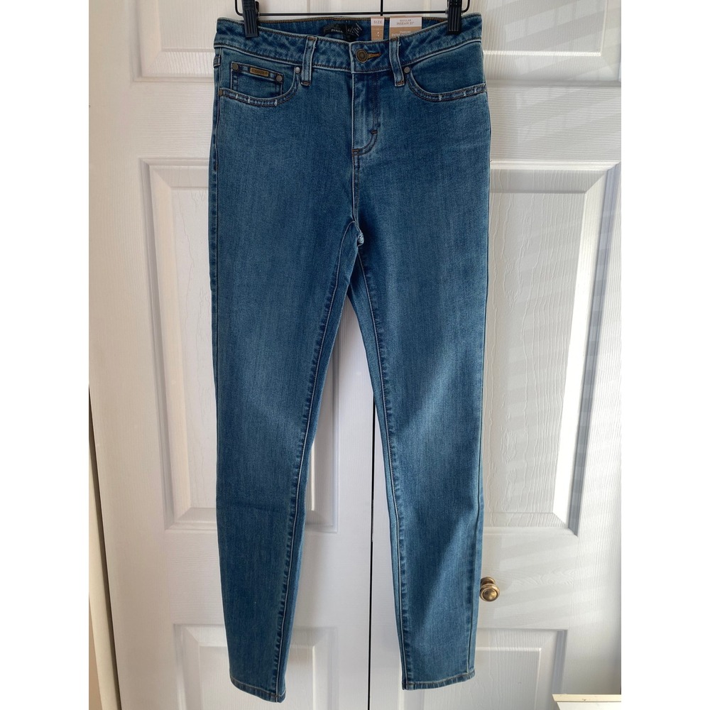 prAna Sienna Jean Womens 4 Regular Inseam 31‎ True Blue Stretch Denim